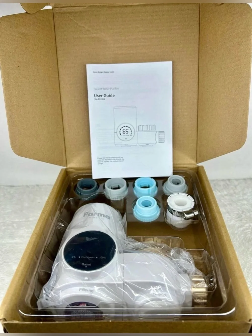 Farma Globals Faucet Water Purifier/LED UV Filter. NEW